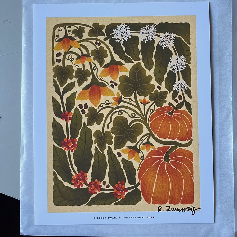 Starbucks Reserve Limited Edition Pumpkin Spice 21st Anniversary Print